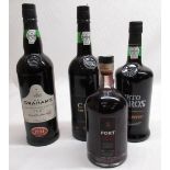 Graham' Late Bottled Vintage Port 1994, similar Croft 1991 Harvest and Porto Barros, all 75cl and