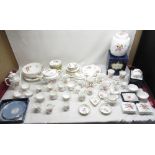 Royal Crown Derby Posies coffee and tea set with trinket dish, ginger jar, Wedgewood plates etc