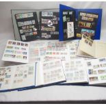 Nine stamp albums relating to Iraq, Saudi Arabia, Turkey, Ajman, Yemen, Pakistan, Iran, Jordan etc