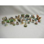 Twenty eight miniature Border Fine Arts and other Beatrix Potter figurines (28)