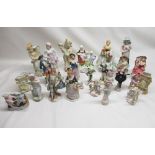 Collection of mixed figures and figurines