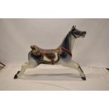 Painted Fiber glass type fairground galloping horse