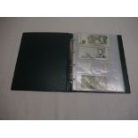 Folder of assorted bank notes