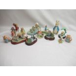 Border Fine Arts Beatrix Potter money box and musical figurine with twelve Border Fine Arts and