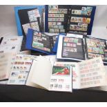 Ten stamp albums relating to Island Nations incl, Mauritius, Bermuda, Antigua etc