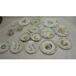 Collection of boxed Peter Rabbit sweets and mints, paperweights, playing cards, etc