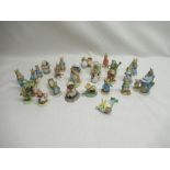 Twenty eight miniature Border Fine Arts and other Beatrix Potter figurines (28)