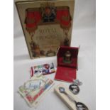 Gillett and Johnston 1952 boxed commemorative coronation bell, coronation spoon,Queen Elizabeth II