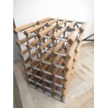 Pair of Habitat twenty-four bottle wine racks