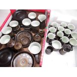 1960s/1970s Denby Arabesque pattern tea service, coffee service and other tableware