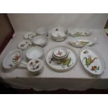 Selection of Royal Worcester Evesham ware serving bowls, dishes etc