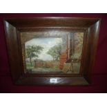 Edith Whitlow (C20th): Rural landscape, oil on board indistinctly signed and dated 1929, 30cm x 22cm