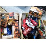 Large collection of unboxed model cars including Corgi James Bond 007 Aston Martin DB5, other Corgi,