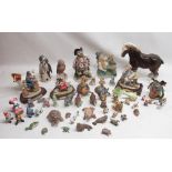 Collection of Leonardo, Beswick, Wade and other figures