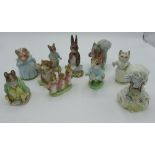 Beswick Beatrix Potter figures inc. "Peter Rabbit", "Lady Mouse" "Tabitha Twitchit" etc. (10)