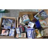 Collection of Ringtons and other tins and quantity of Ringtons cardboard gift boxes (2 boxes)