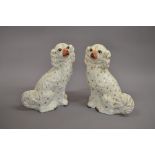 Two ceramic King Charles Spaniels approx 31cm tall.