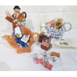 "The Ringtons Tea Time teapot" with accessories, The Ringtons Maurice teapot and one other