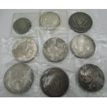 Four replica Chinese coins: Yun Nan Province Dollar, Kiang Nan Dollar, Fatman Dollar, The Republic