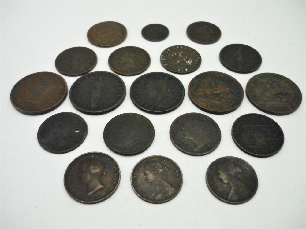 Collection of Victorian Canadian copper coins and bank tokens including New Brunswick, Nova - Image 4 of 7