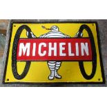 Cast metal Michelin reproduction advertising sign
