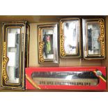 "OO" gauge assorted rolling stock including Hornby carriage, Mainline railway wagons(5)