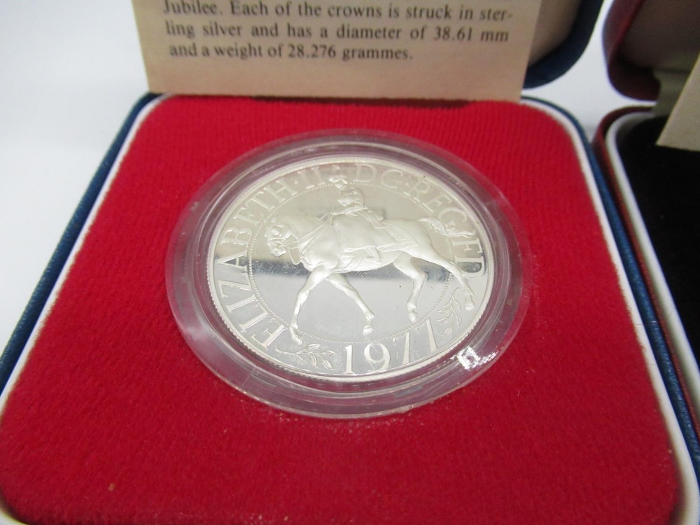Royal Mint silver proof commemorative crown for ERII Silver Jubilee 1977, Royal Mint silver proof - Image 3 of 7