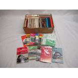 Collection of reference books for various British railway services including ABC, British