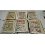 Six folders of Dandy comics from 1960's, 1970's and 1980's