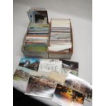 Preproduction printed colour advertising postcards some foreign (2 boxes)