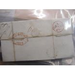 Postal History - interesting collection of c1797-1839 entire wrappers (6), 1830s-40s Pre-paid