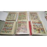 Six folders of Beano comics from the 1970's and 1980's