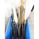 Collection of Diamic and other wood turning chisels etc