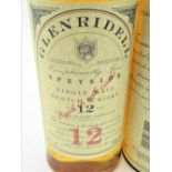 Glenridell Speyside Single Malt Scotch Whisky, 12 years old, 1ltr 40%vol, in tube, 1btl