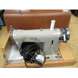 Alfa Sheerline table top electric sewing machine in fitted case complete with accessories and foot