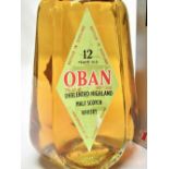 Oban Unblended Highland Malt Scotch Whisky, 12 years old, 75cl 40%vol, in decanter with stopper,
