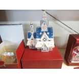 Villeroy & Boch boxed tea light holder in the form of a Christmas palace, and a tea light holder