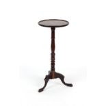 Property of a deceased estate - a George IV & later mahogany tripod plantstand, 30.75ins. (78cms.)