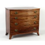 Property of a deceased estate - an early 19th century Regency period mahogany bow-fronted chest of