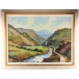 Property of a gentleman - C. Wiegman (20th century) - 'DOONE VALLEY EXMOOR' - oil on canvas, 20.5 by