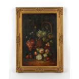 Property of a deceased estate - after Emilie Preyer - STILL LIFE OF FLOWERS AND FRUIT IN A
