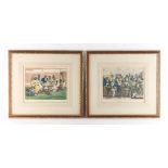 Property of a lady - 'Life in Philadelphia' - a pair of coloured aquatints, circa 1830, in