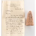 Property of a gentleman - antiquities - a terracotta temple cone with cuneiform calligraphy,