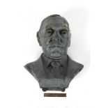 Property of a deceased estate - a bronze bust of Sir Geoffrey Church Bt., initialled D.B. & dated