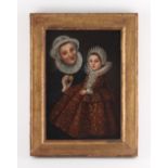 Property of a deceased estate - Flemish school, mid 17th century - A YOUNG GIRL IN A RICHLY