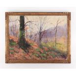 Property of a lady - Charles Houyoux (early 20th century) - 'COIN DE FORET EN HIVER' - oil on