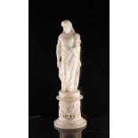 Property of a deceased estate - a 19th century carved alabaster figure of the goddess Demeter,