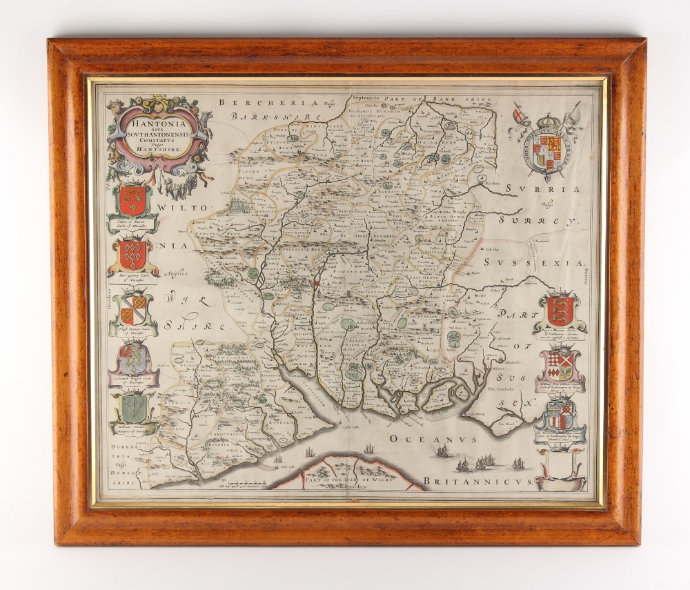 Property of a deceased estate - map - BLAEU, Johannes - 'Hantonia sive Southantonensis comitatus