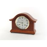 Property of a deceased estate - a Woodford mahogany cased mantel clock, the Franz Hermle movement