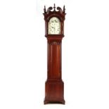 Property of a deceased estate - a modern American mahogany longcase clock by Sligh, Holland,